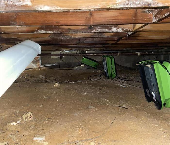equipment drying out crawlspace